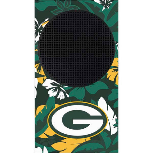 NFL Green Bay Packers Tropical Print Xbox Series S Console Skin
